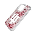 thumbnail image 2 of Indiana Hoosiers iPhone Paisley Design Clear Case, 2 of 7
