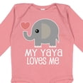 thumbnail image 4 of Inktastic My Yaya Loves Me Grandchild Boys or Girls Long Sleeve Baby Bodysuit, 4 of 5