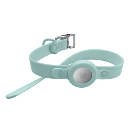 Luxe and Loli Mint Dog Collar w/ Air Tag Holder