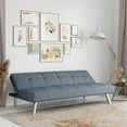 thumbnail image 2 of Serta Carson Convertible Sofa in Light Gray Fabric Upholstery, 2 of 9