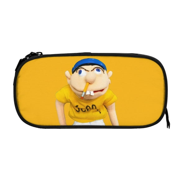 Big Capacity Pen Cases SML Jeffy Pencil Bag Zipper Closure Organizer Box