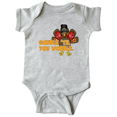 

Inktastic Gobble til You Wobble Thanksgiving Gift Baby Boy or Baby Girl Bodysuit