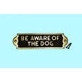 thumbnail image 2 of Renovators Supply Be Aware of Dog Sign 7" x 2" Keep Gate Closed Sign Cast Brass Please Close Gate Sign, 2 of 7