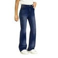 thumbnail image 5 of JLMSPLWG Girls Bootcut Jeans Kids Trendy New Slim Stretchy Jeans Girl's Summer Personalized Pants Soft Elastic Flared Jeggings Teen Girl High Waist Solid Color Pantalones Girls Clothes, 5 of 8