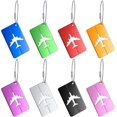 thumbnail image 1 of 8pcs Metal Luggage Tag, Luggage Travel Tag, Suitcase Tag With Name Address Phone Email Tag, 1 of 5