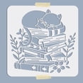 thumbnail image 3 of 1Pc Cat Book Painting Stencil Drawing Template 11.8x11.8inch for DIY Art Home Decor Wood Floor Wall, 3 of 9