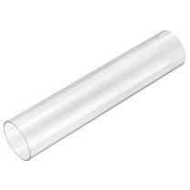 Rigid Round Clear Tubing 60mm(2 3/8") ID x 63mm(2 1/2") OD x 1Ft(305mm) Plastic Tube
