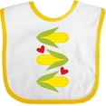 thumbnail image 3 of Inktastic Corn Lover Corn on the Cob Boys or Girls Baby Bib, 3 of 4