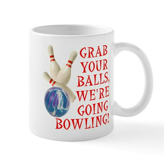 CafePress - Bowling Stuff Mug - 11 oz Ceramic Mug - Novelty Coffee Tea Cup