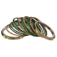 thumbnail image 5 of Efulgenz Indian Bangle Set for Wedding Crystal Rhinestone Bracelet Bangle Set Indian Bridal Bangles Set for Women with Glossy Metal Bangles Party Bangle Fashion Bollywood Jewelry (38 Pcs), 5 of 6