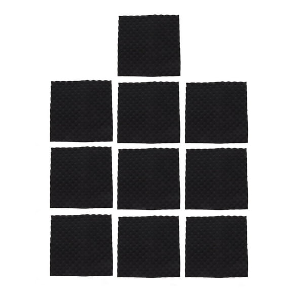 10Pcs Acoustic Panel Sound Absorbing Foam Soundproof Insulation Set Kit for Home Studio