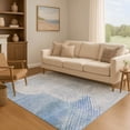 thumbnail image 7 of Addison Rugs Mayfield Premium Machine Washable Transitional Geometric Blue Rectangle Rug, 5' x 7'6", 7 of 7