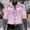 Pink, variant on Men's Western Cowboy Shirts Casual Business Button Lapel Long Sleeve Shirt Fashion Slim Fit Shirts
