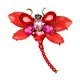 thumbnail image 3 of Prettyia cristal Rhinestone Animal broche cumpleaños boda regalo rojo jinwen Broche animal, 3 of 8
