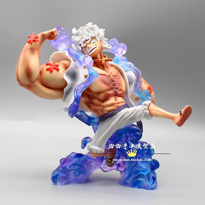 Mengzco 18cm Without Box5anime One Piece Figure Luffy Gear 5 Action Figure Sun God Nika Luffy Pvc Action Figurine Statue Collectible Model Doll Toys