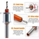 thumbnail image 3 of 2pcs Wood Drill Bits, HSS Drill Bit Set, 8mm Steel Countersink Drill Bits, Countersink Drill Bit Set for Woodworking, Plastic, Drilling Holes (Size), 3 of 5
