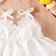 thumbnail image 4 of Siilsaa Girls Gymnastics Outfit Girls Summer T-Shirt and Shorts Set with Side Pockets White,9M, 4 of 7