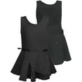 thumbnail image 3 of WIBACKER 3-10Y Kid Girls Sparkly Dance Leotard with Skirt Hi-Low Shiny Ballet Dance Dresses Gymnastics Suit, 3 of 9