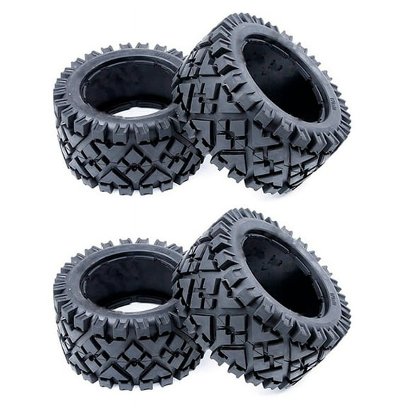 4x RC Car Rear Tires Skin Without Inner Foam for 1: 5 Scale RACING Baja 5B 5T 5SC TDBX Spare Parts