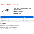thumbnail image 2 of Water Pump - Compatible with 2008 - 2013 Volvo C30 2009 2010 2011 2012, 2 of 2