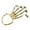 Gold, variant on Sku5877 Black European And American New Hand Jewelry Fashion Personality Punk Skeleton Hand Bone Versatile Five-Finger Ring Bracelet Adjustable Integrated Chain