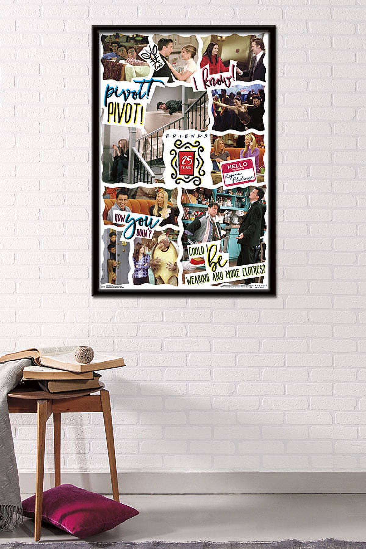 Friends - 25th Wall Poster, 22.375" x 34", Framed