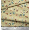 thumbnail image 3 of Soimoi Rayon Fabric Cute Girl Kids Printed Fabric 1 Yard 42 Inch Wide, 3 of 3