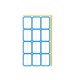 thumbnail image 1 of sweethay 50 unidades/bolsa de etiquetas adhesivas para el hogar y la Oficina, tarros para condimentos de azúcar y especias, etiquetas adhesivas, Carpetas de archivos 2 Rejillas Azul, 1 of 6