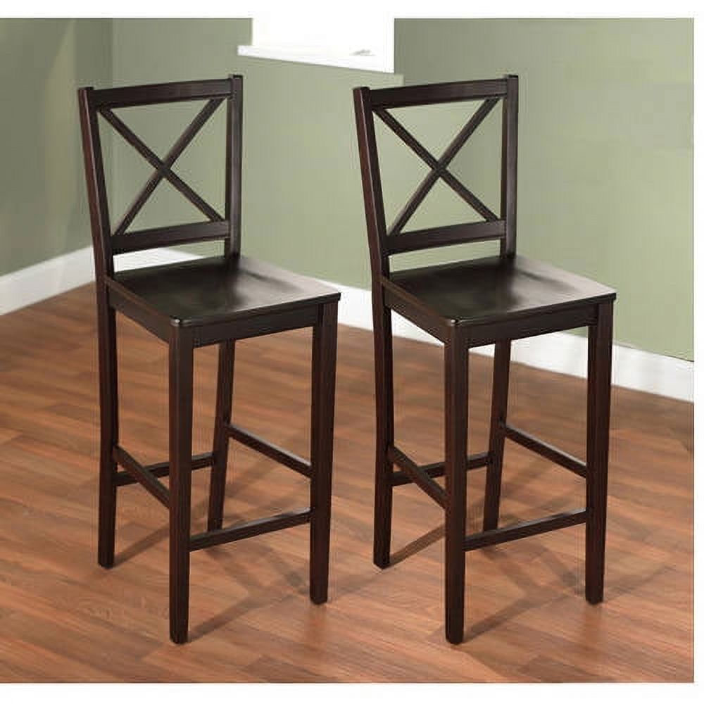 TMS Virginia Cross-Back 30" Bar Stool, Set of 2, Multiple Colors - image 3 of 5