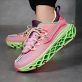 thumbnail image 2 of NOKIO Mens Fashion Sneakers Platform We𝖽ge Athlet𝗂c Shoes with Comforatble Soft Cushion Sole, Colorful Casual Walking Shoes Lightweight Breathable Running Shoes for Back to College, Travel, 2 of 9