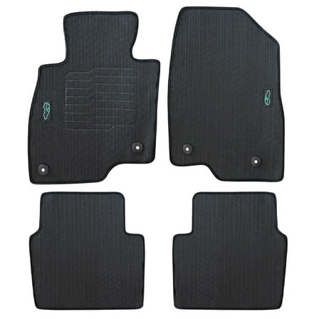 All Weather Floor Mats for 2014 to 2021 Mazda 6, Front and Rear, Odorless, Perfect Fit with Safety Locks