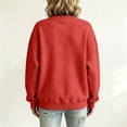 thumbnail image 4 of Womens Oversized Sweatshirts Basic Solid Tops Fall Winter Clothes Crewneck Outfits Pullover, 250, 4 of 6