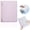 Pink, variant on Hgtduk B5 Loose Notebook with Lay Flat, Colors Pages Lined Sheets Detachable, Loose Leaf Notebook, Green