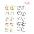 thumbnail image 2 of Sonducket 10 pares de clips para los oídos, juegos de gotas para los oídos de acero inoxidable, clips de cartílago de aleación no perforantes unisex, Ropa, zapatos y accesorios Miscelánea No1, 2 of 8