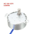 thumbnail image 5 of Motor Síncrono Eléctrico de Engranaje Metálico Uxcell 100-127V AC 5-6RPM 50-60Hz CCW/CW 4W, 5 of 5