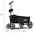 thumbnail image 5 of Avaar Collapsible Folding Wagon Cart, 400 lbs Capacity, Heavy Duty Utility Wagon for Camping, Black, 5 of 7