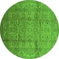 thumbnail image 1 of Ahgly Company Indoor Round Oriental Green Industrial Area Rugs, 4' Round, 1 of 4
