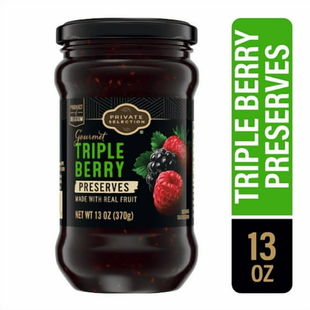 Private Selection Gourmet Triple Berry Preserves  13 OZ   2 Pack
