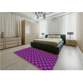 thumbnail image 4 of Ahgly Company Indoor Rectangle Patterned Medium Violet Red Pink Area Rugs, 4' x 6', 4 of 6