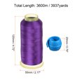 thumbnail image 2 of Unique Bargains Polyester Embroidery Thread Thread Spools Savers Kit, Deep Purple Blue, 2 of 6