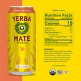 thumbnail image 2 of Guayakí Yerba Mate, Organic Energy Drink Alternative, Peach Revival, Low Sugar, 150mg Natural Plant Based Caffeine, Smooth Energy & Focus, No Jitters or Crash, 15.5 Oz (Pack of 12), 2 of 5