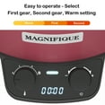 thumbnail image 4 of Magnifique 5-Quart Slow Cooker with Stoneware Manual Warm Setting, Red, 4 of 7
