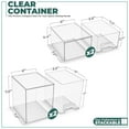 thumbnail image 7 of Sorbus 4-Pack Clear Stackable Acrylic Drawers – Tall & Small for Baby Accessories, 7 of 7