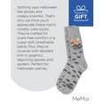 thumbnail image 7 of MeMoi Men's "Boo Crew" Halloween Holiday Novelty Crew Sock - Mens - Male, 10-13, Med Gray Heather, 7 of 7