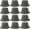 Gray, variant on 12 count Washed Distressed Bucket Hat for Women Men Summer Twill Plain Bucket Cap