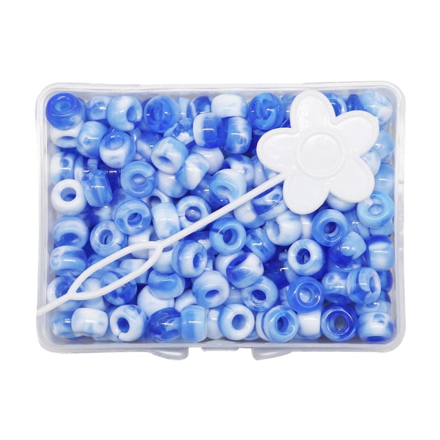 210pcs 5mm Dreadlock Beads s de de Tren Tubo Bead Braiding Azul Zulema Cuentas de rastas