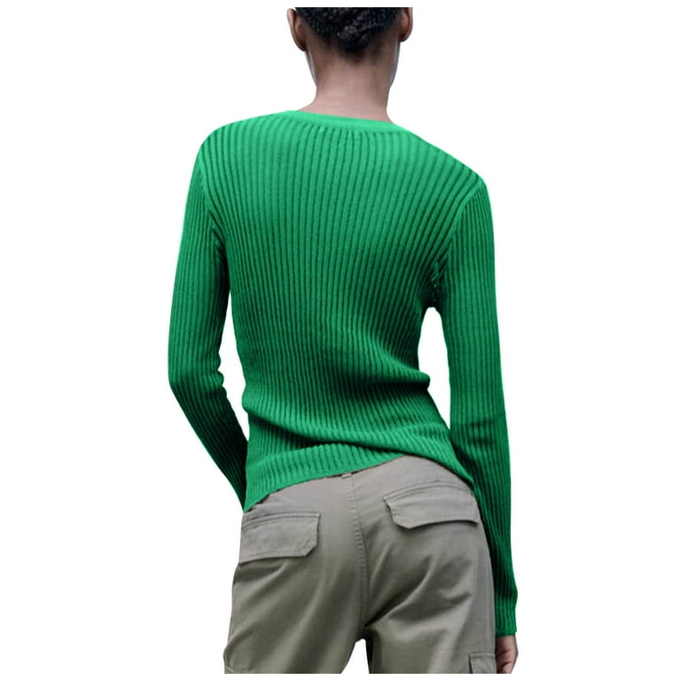 Candy Color Matching Perspective Hollow Ultra-Thin Trumpet Sleeve Sweater