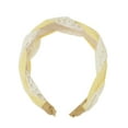 thumbnail image 4 of Unique Bargains 1 Pc Lace Twist Braided Headbands Yellow, 4 of 6