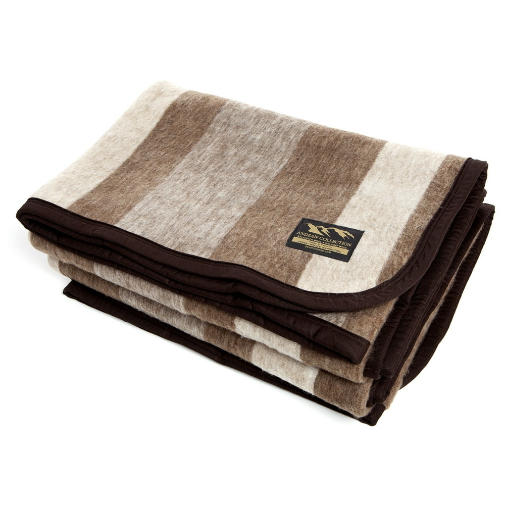 Alpaca and Sheep Wool Blanket, Soft and Thick, King Size, 86 x 103