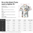 thumbnail image 6 of Lsque Cute Colorful Animal pattern Hawaiian Shirt for Men, Unisex Summer Beach Casual Short Sleeve Button Down Shirts-3X-Large, 6 of 9
